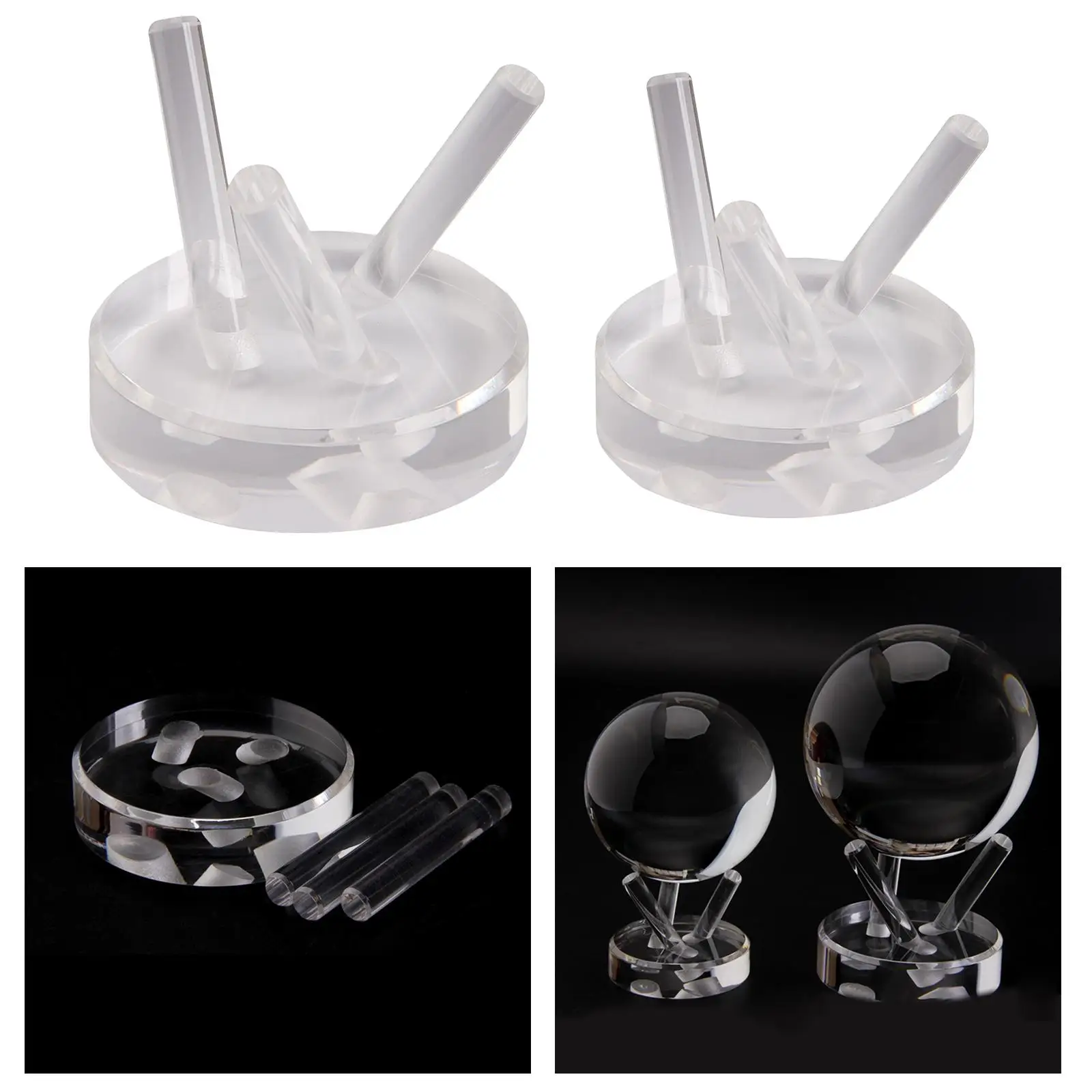 Ball Sphere Crystal Display Stand Mineral Holder for Rock Mineral