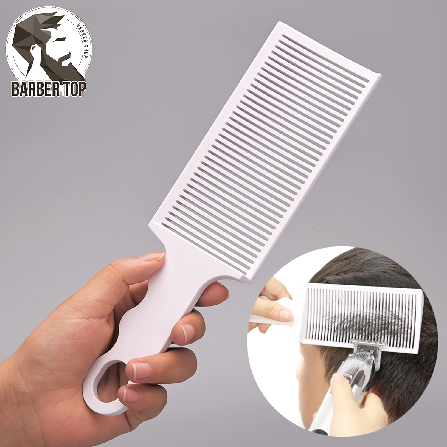 Best of New Design Fading Comb Professional Barber Clipper Blending Flat Top Hair Cutting Comb For Men Heat Resistant Fade Brush Reviews & Tips