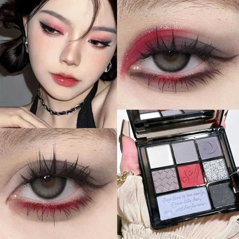 Best of Cement Grey Black Eye Shadow Palette Makeup Eyes Glitter Contour Pigments Palette Pearly Shimmer Fashion Korean Shadow Makeup Reviews & Tips