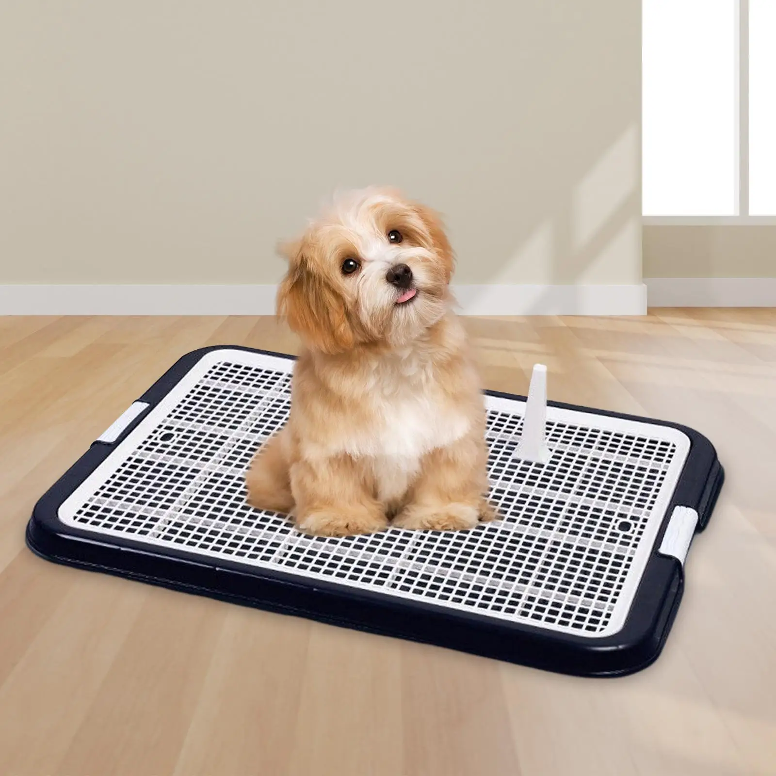 Dog Toilet Potty Trainer Easy Clean with Removable Mesh Grates Cat Litter Box Bedpan Puppy Training Tray for Small Animals