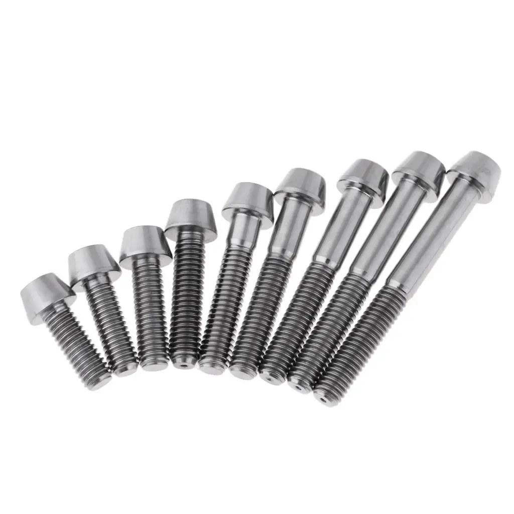 2PCS   Screw Taper Head Conical Head for Bike Motorcycle Fixing 6x16/18/20/25/30/35/5/50mm