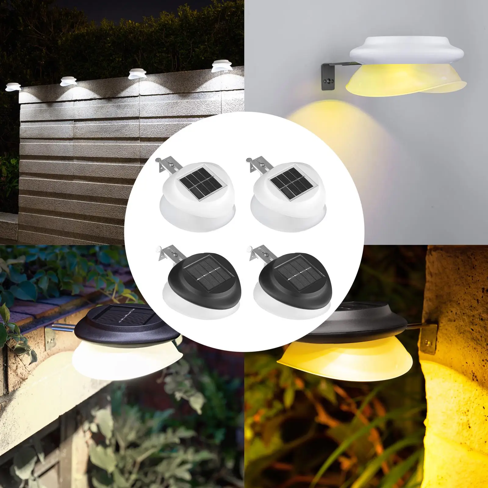 LED Solar Stair Lamp IP65 Waterproof Outdoor Garden Pathway Yard Patio Stairs Steps Fence Lamps Solar Night Light