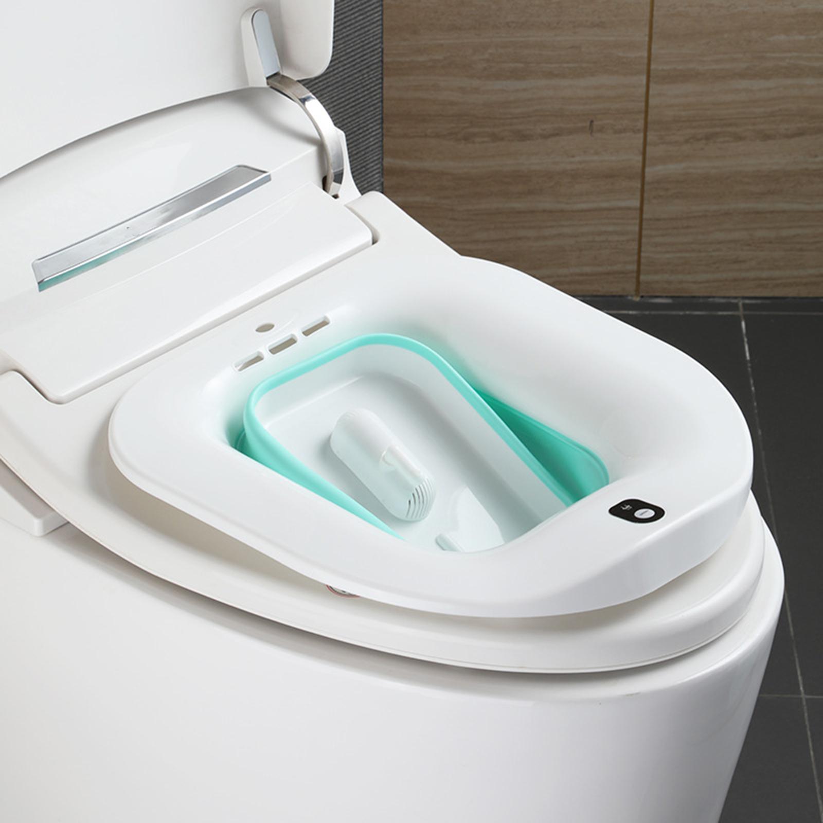 Electric Sitz Bath for Toilet Water Spray Folding for Cleaning