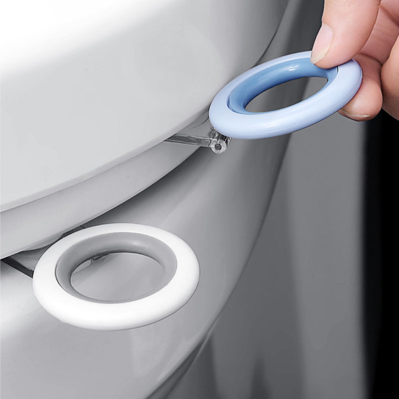 Description Picture 2 of itemMultifunction Toilet Seat Lifter Toilet Lifting Device Avoid Touching Toilet Lid Handle Ring Shape Pot Seat Lifter Wc Accessorie