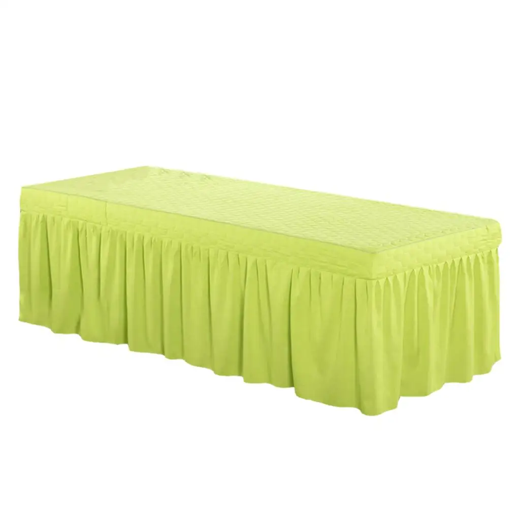Massage Table Skirt Beauty Salon Bed Valance Sheet Cover Fit Bed within 73x28inch