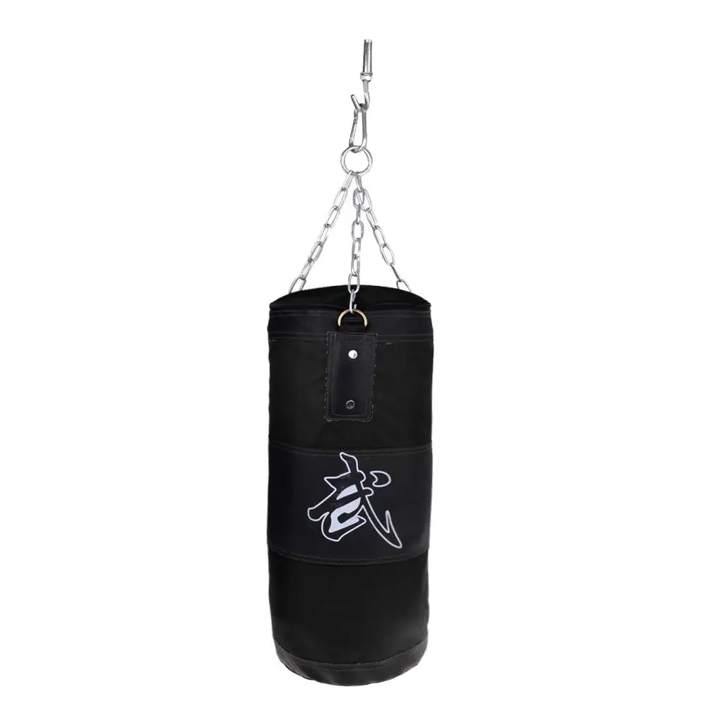 Durable Punching Bag Kickboxing MMA Training Sandbag Hanging Chain Ceiling Training Set at Home/Office