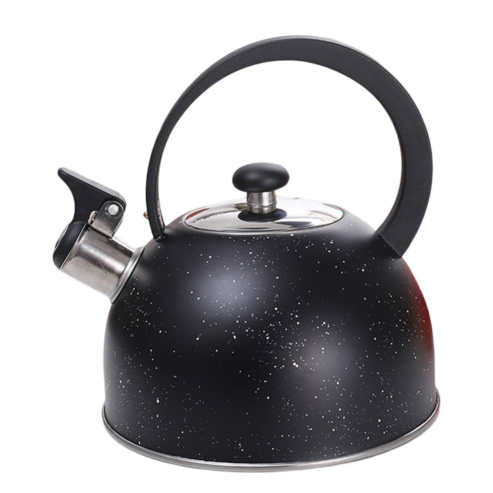 Stainless Steel Whistling Camping Kettle 2.5L Boil Water Tea Kettle for Kitchen