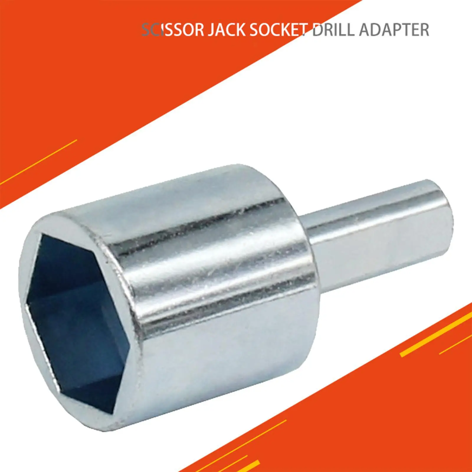 Power RV Leveling Scissor Jack Socket Drill Adapter Carbon Steel Socket Drill Adapter Raise Lower Scissor Jacks Reduces Time