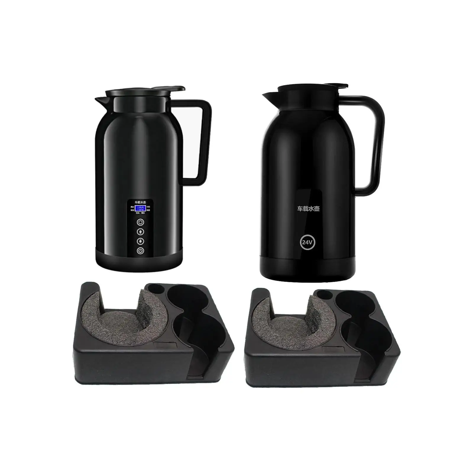 Electric Car Kettle Truck Kettle Traveling Cooking Noodles Water Heating Bottle 1300ml Truck Water Heater Kettles for Drivers