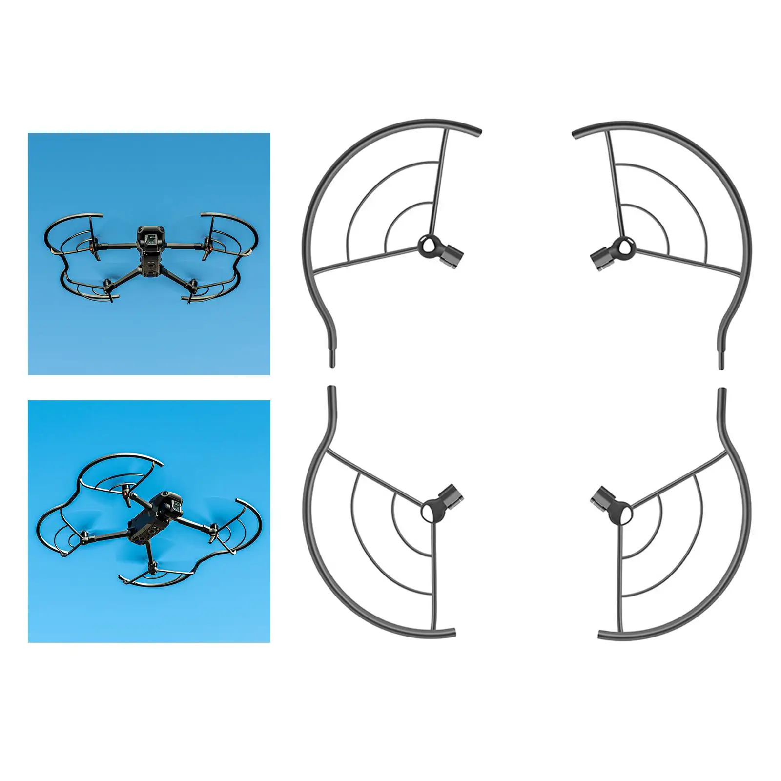4x Fully Enclosed Propeller Guard Protection Cage Protector for Mini 2/SE Drones Drone Accessories Replaces Gray