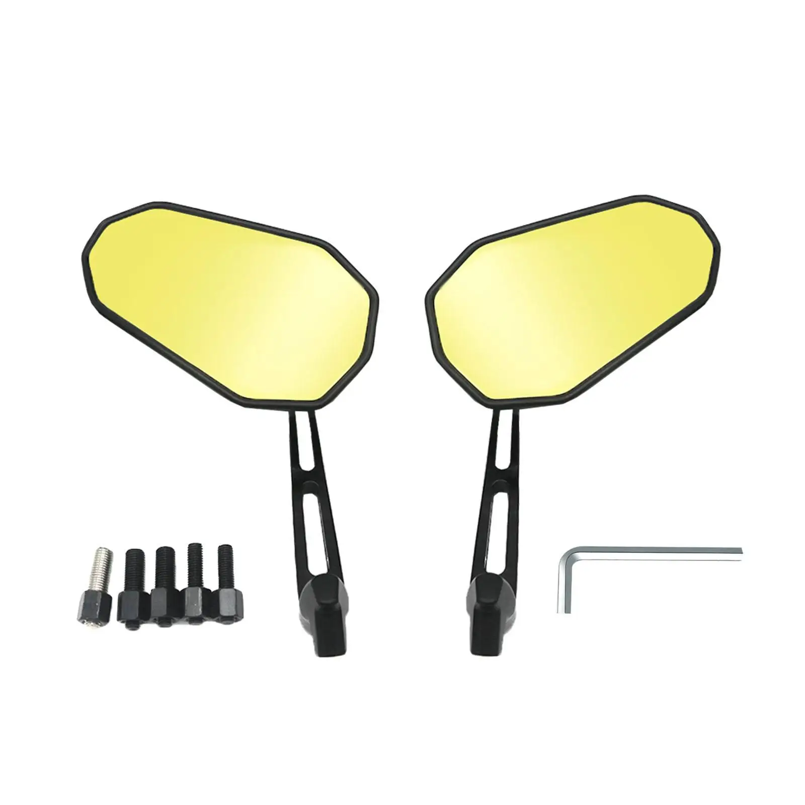 Motorcycle Rearview Mirror Multifunction Spare Parts Rearview Side Mirror Modified Parts 1 Pair for Motorcycle Equipment