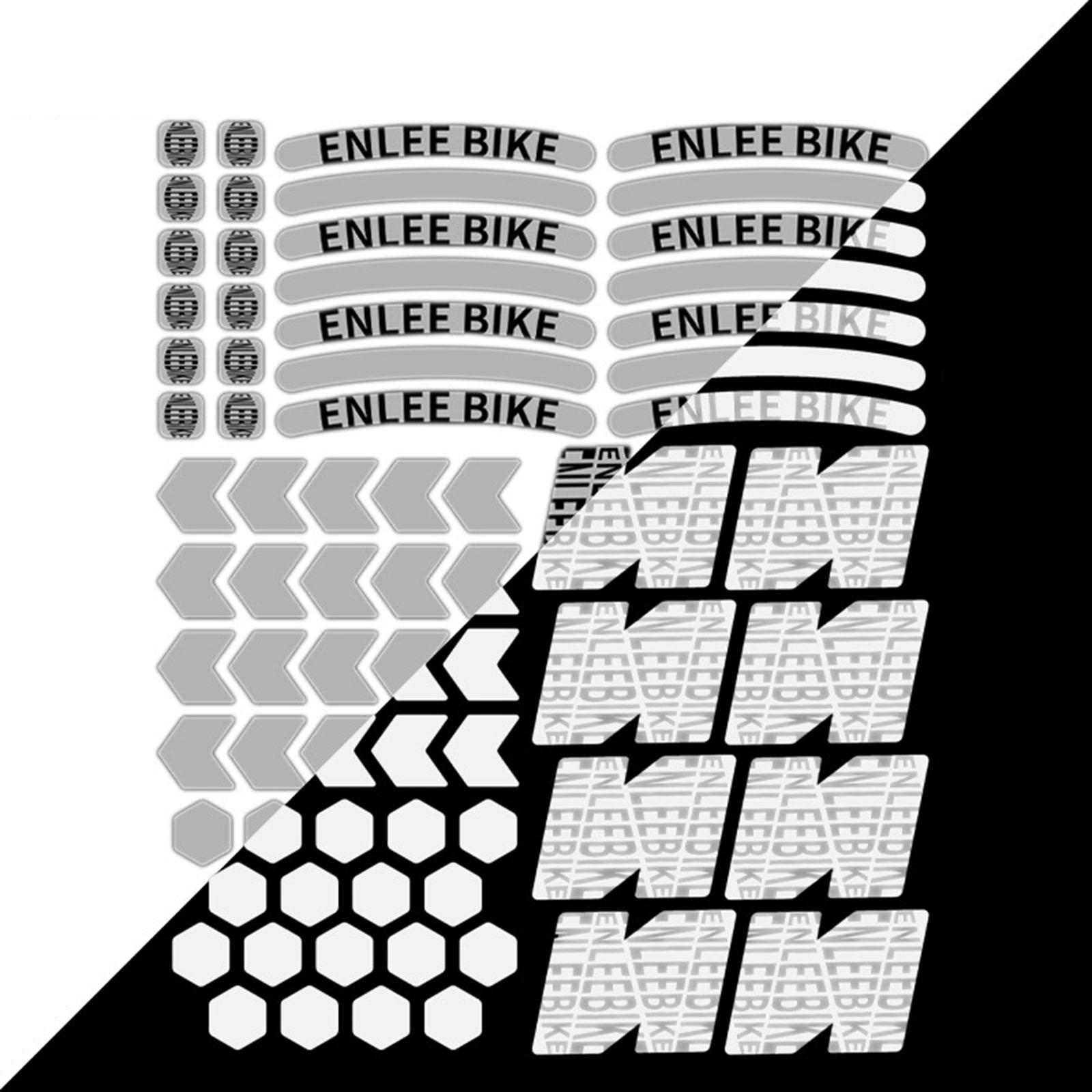 Pack of 72 Assorted Reflective Stickers Self  Decals Film Sticker for Wheelchairs Motorbike Motorcycle