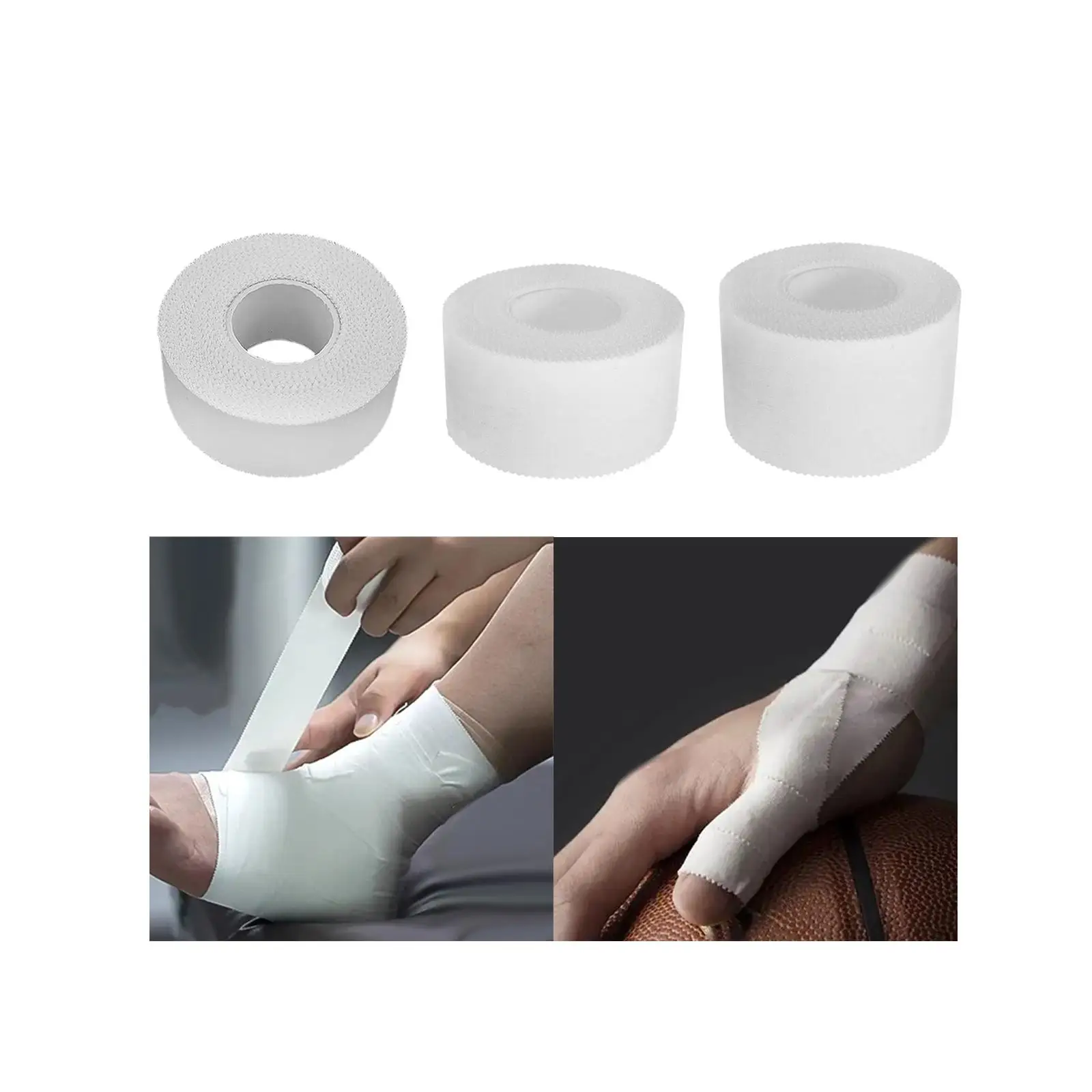 Sports Wrap Tape Muscle Tape Muscle Support Easy Tear Multiuse Breathable Athletic Tape for Hand Body Shoulder Wrists Football