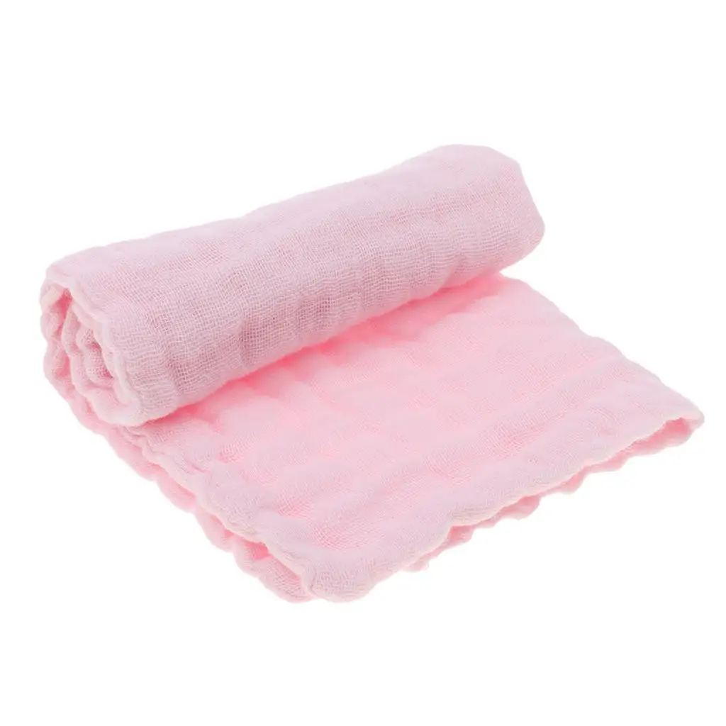 Cute Baby Kids Gauze Muslin Soft Square Bath Wash Cloth Wipes Bib Towel 25*25cm