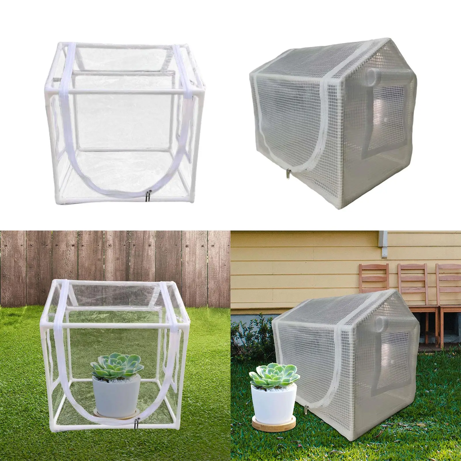 Still Air Box PVC Greenhouse Cover Durable PVC Back Porch Greenhouse Easy to Use Foldable Easy Storage Yard Garden Greenhouse
