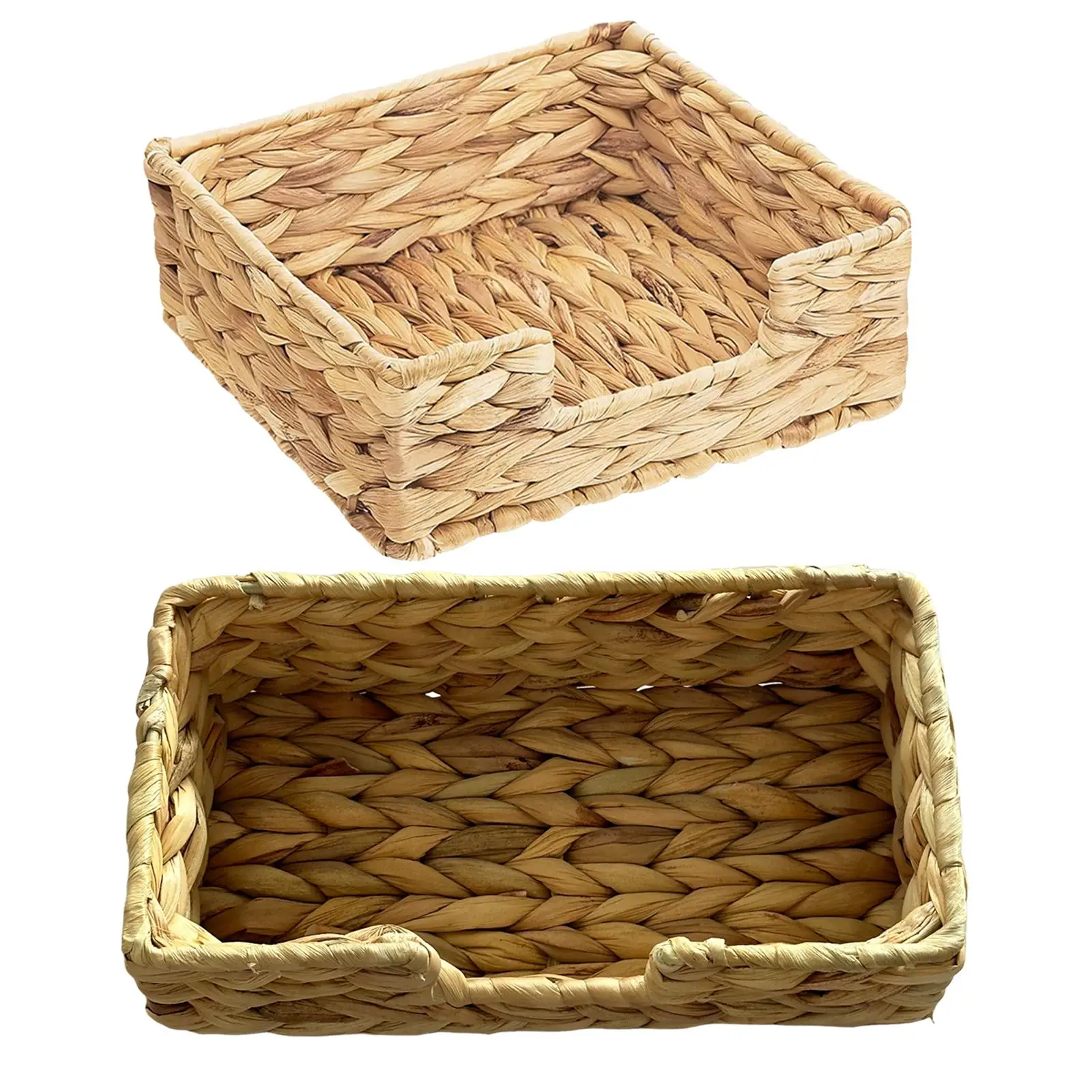 Wicker Woven Basket Toilet Paper Basket for Living Room Shelves Bedroom