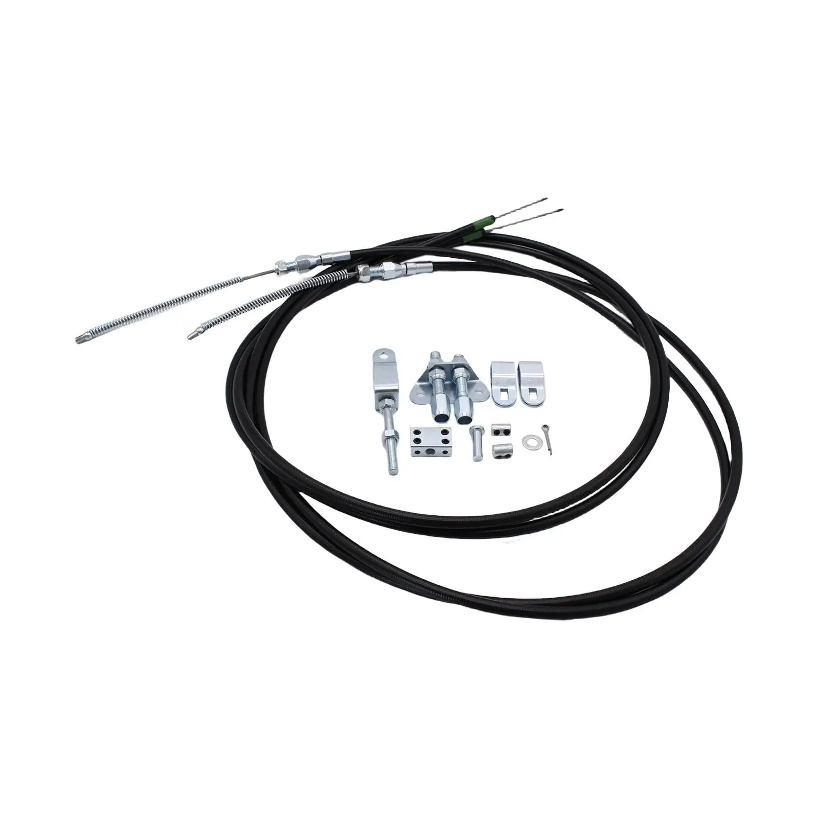 Automotive Emergency Parking Brake Cable Set 330-9371 Professional Accessory Include Installation Hardware Simple to Assemble