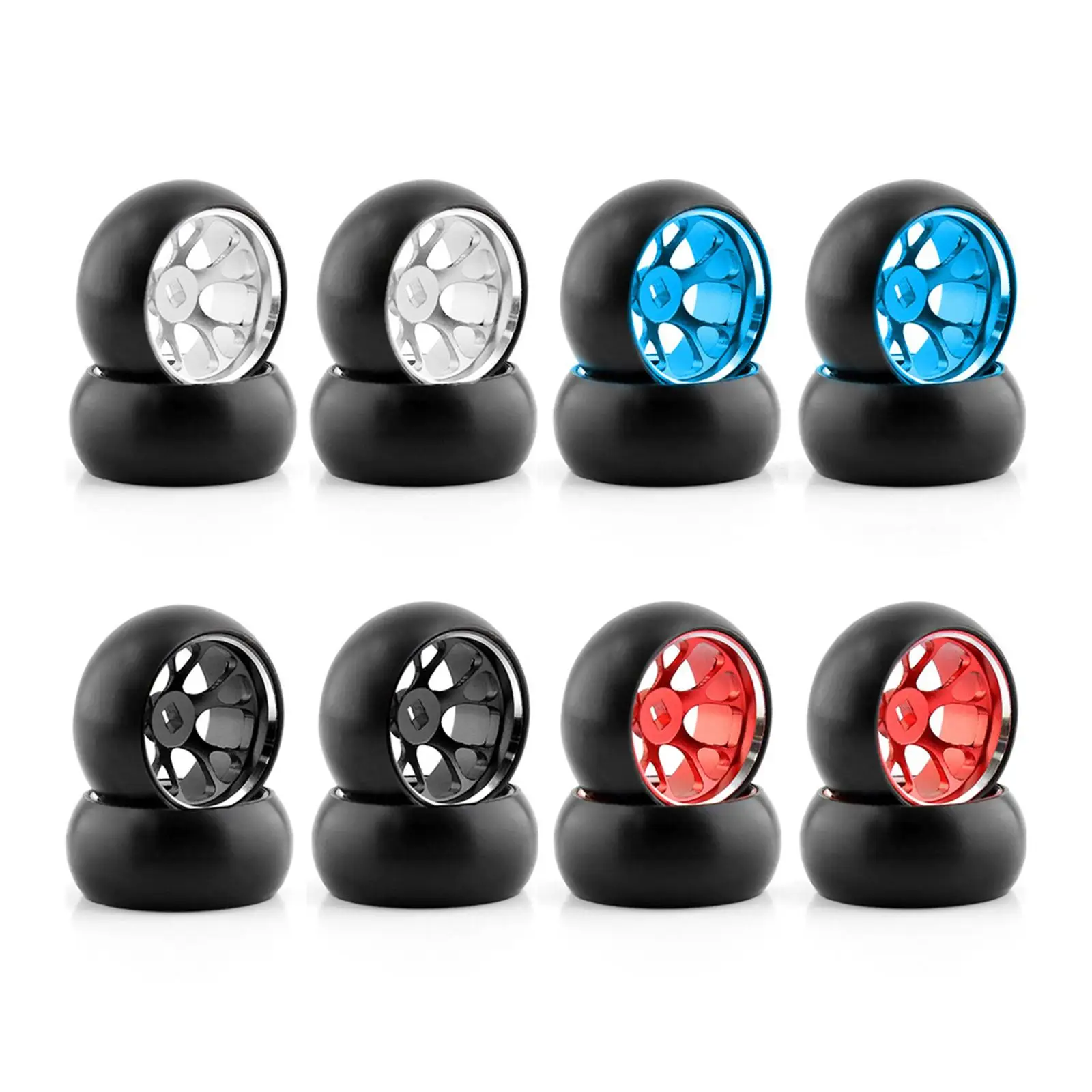 4Pcs 1/28 RC Car Wheel Tires Accessory Replacement Spare Parts for K989 P939 284131 RC Car Parts Replacement