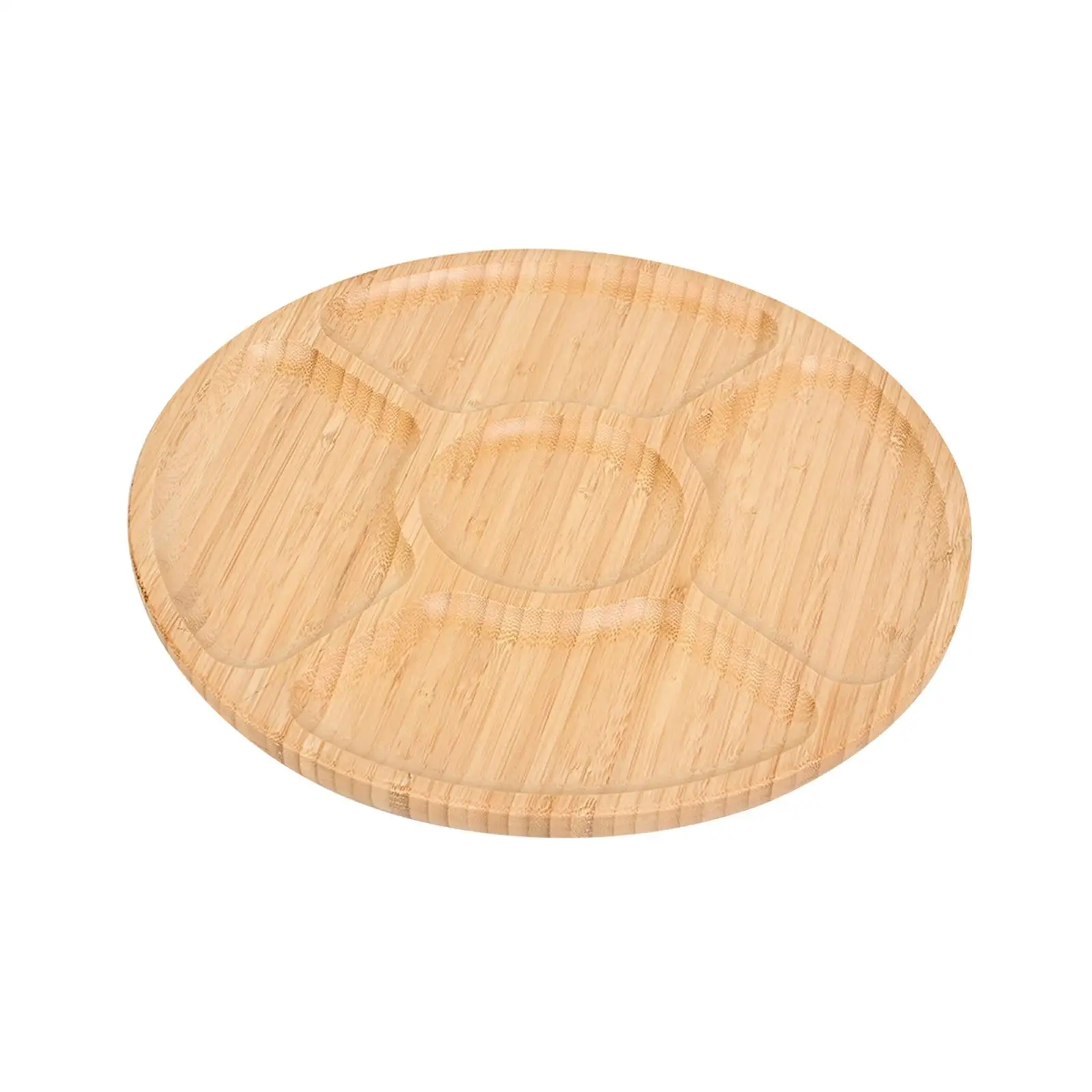 Wooden Tray Round Tray Wooden Food Tray Fruit Plate for Cheese Bread Pastry Party