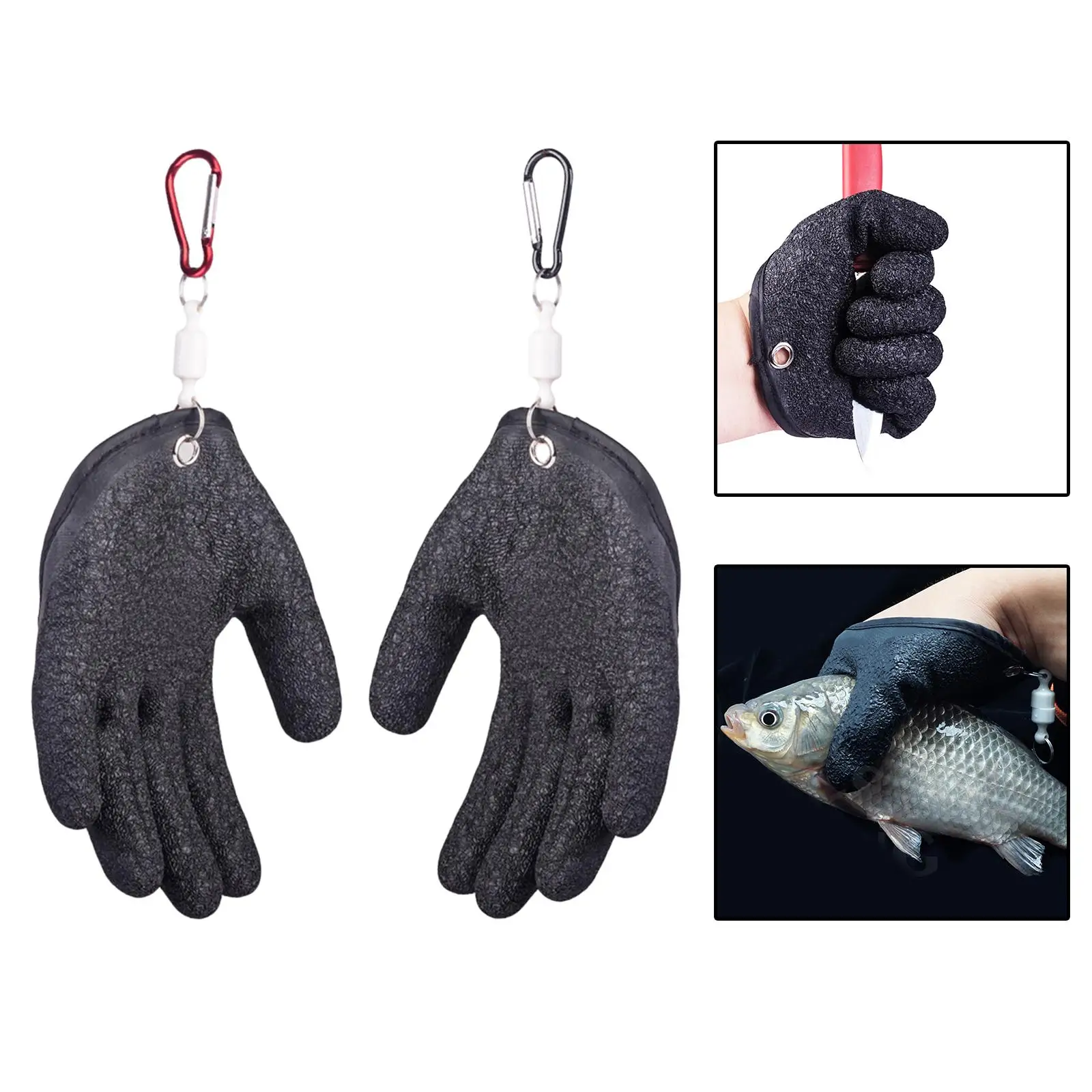 Magnetism Fisherman Professional Catch Fish s Multifunctional Anti-Slip Hunting  Left Hand with Magnetism Release Buckle