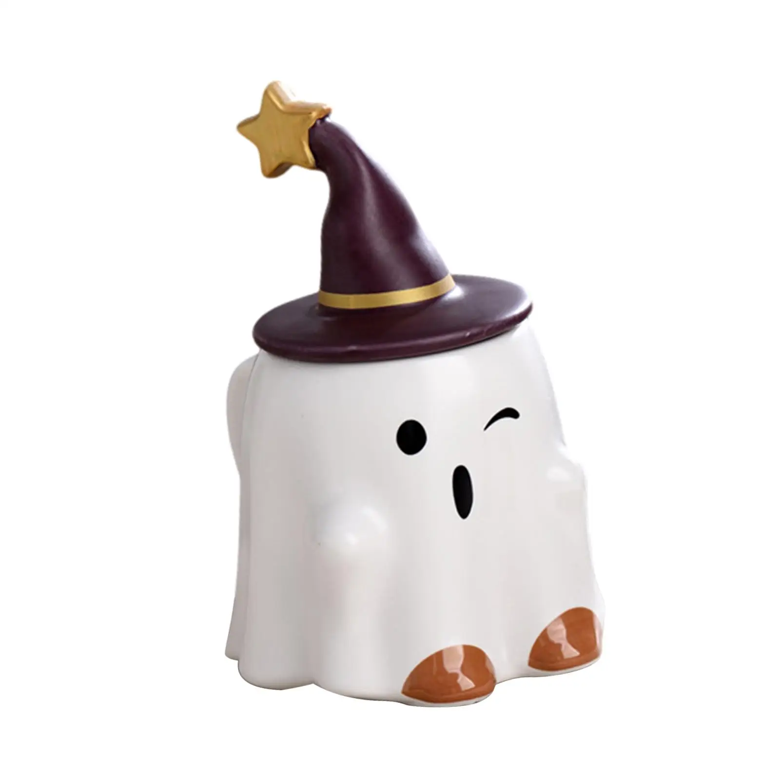 Halloween Ghost Mug Desktop Ceramic Coffee Ghost Mug for Birthday Festival Halloween Decor Fall Party Valentine` S Day Gifts