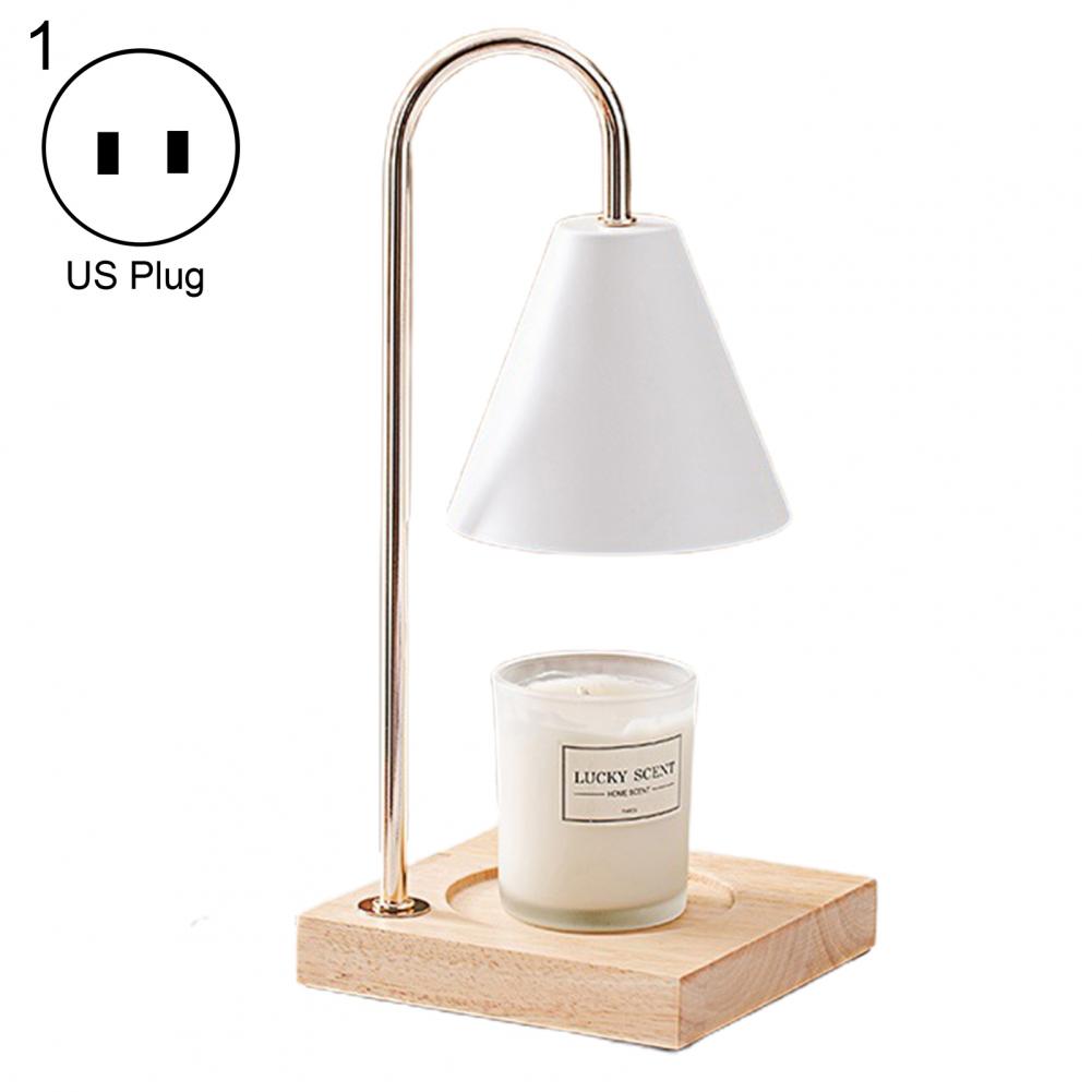 Lampada da scrivania regolabile alla moda accanto allo scaldacandele Luce notturna a cera leggera da tavolo_voghion.com