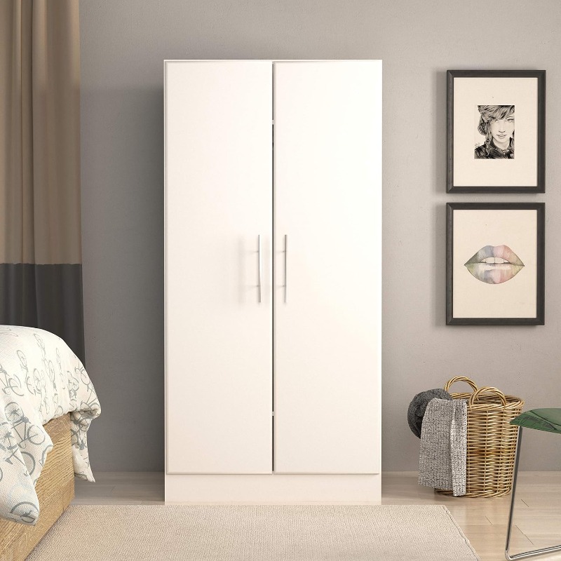 Title 2, Armoire-penderie - Armoire blanche 32"L x 35"H ...