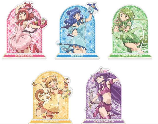  YURCNSA Tokyo Mew Mew Stand Figure Anime Game Character Acrylic  Standing Figures Display Ornaments Collectibles Toys Gifts (Color :  02-Minto Aizawa 1) : Home & Kitchen