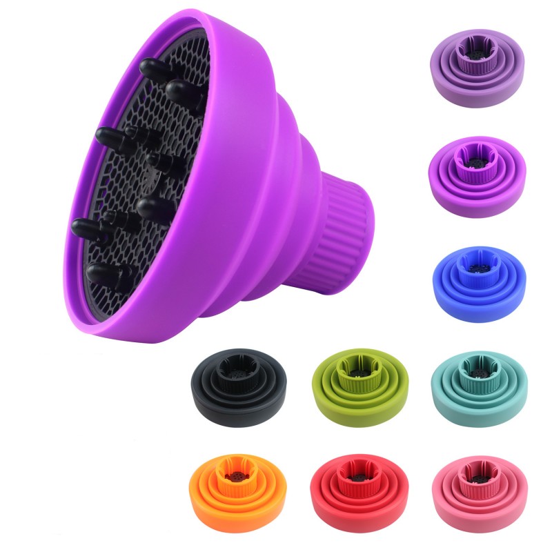 Best of Silicone Hair Dryer Diffuser Cover Styling Universal Detachable Hair Curly Drying Blower Suitable 4-4.8cm Hairdressing Tools Reviews & Tips