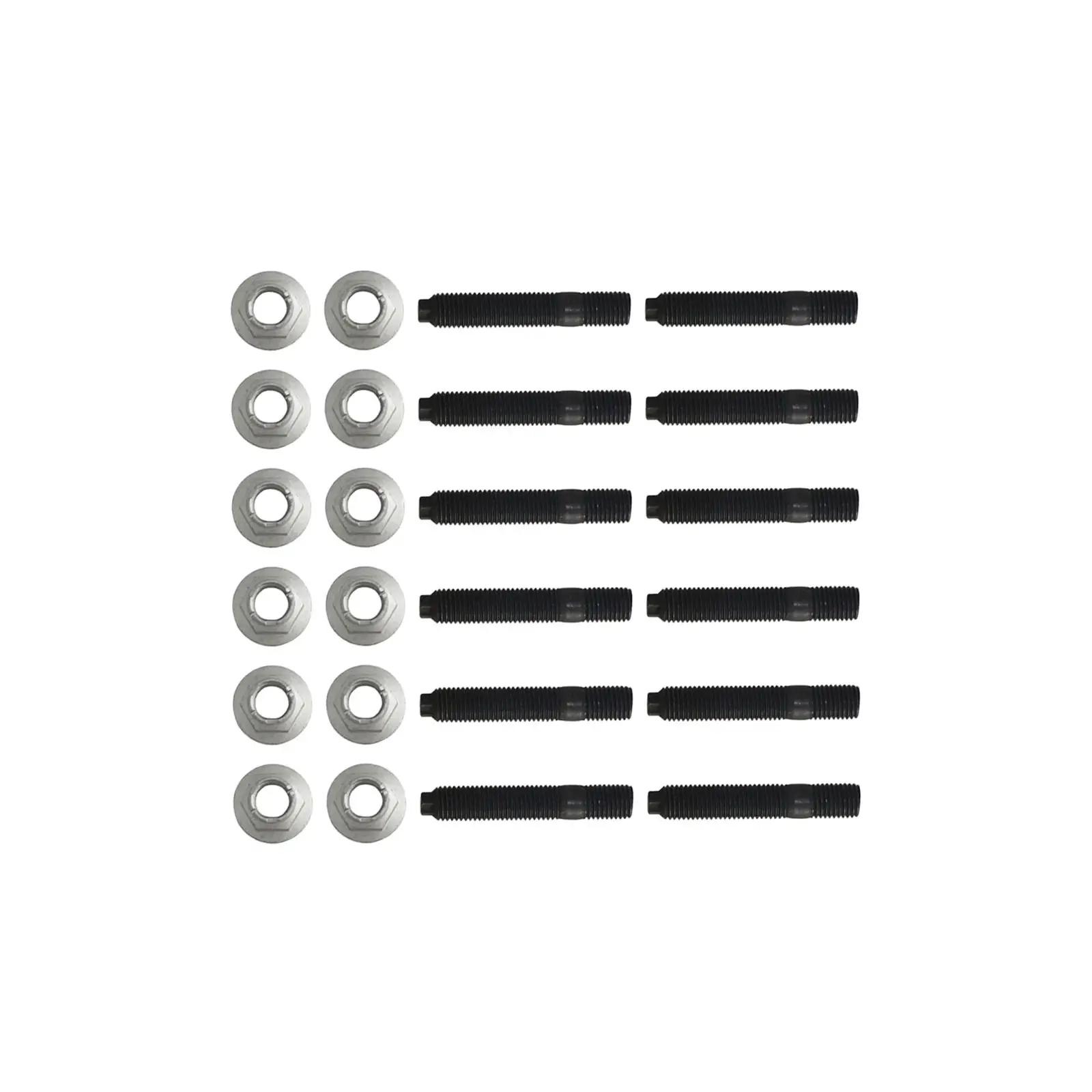 Exhaust Manifold Bolts and Nuts Premium Fitments 9017910128 Professional Exhaust Stud Kit for Toyota 1Hz 1hdt Vehicle 4.2L