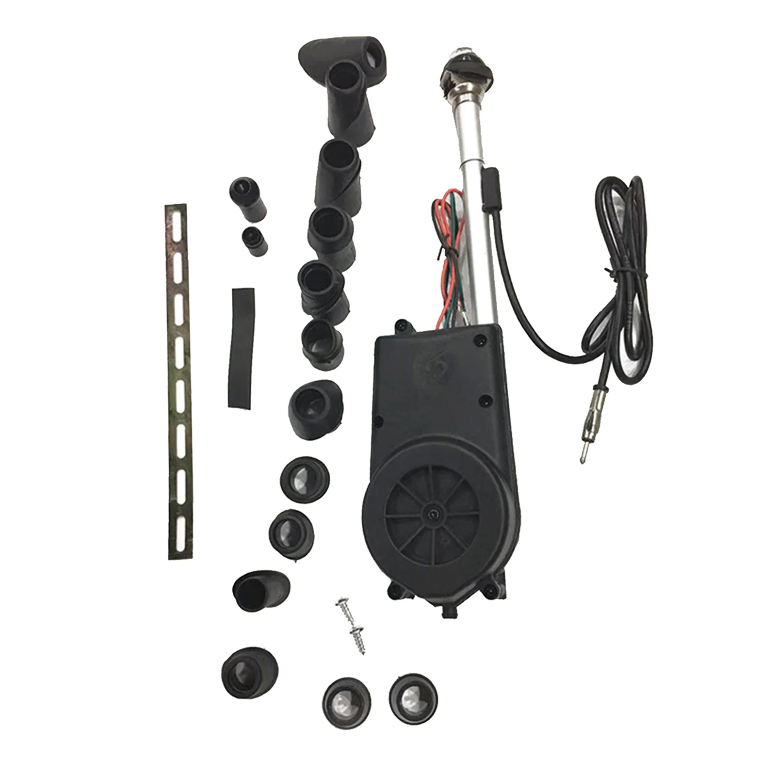 12V Car Electric Power Automatic Antenna Aerial Assembly Kit for AM/FM Radio, Powerful