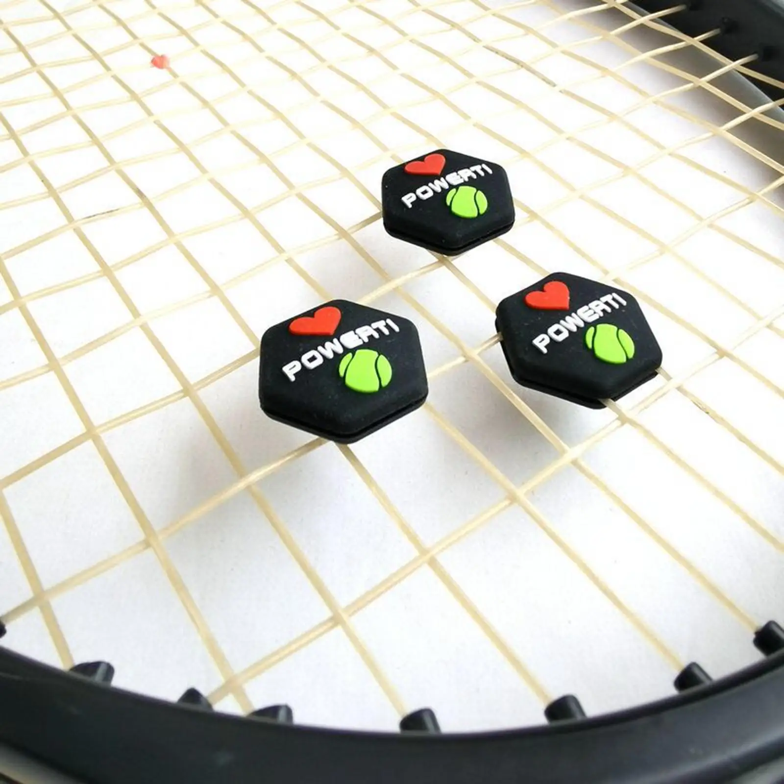 3x Tennis Racquet Vibration Stoppers Tennis Racket Vibration Dampeners for Reduce Vibration