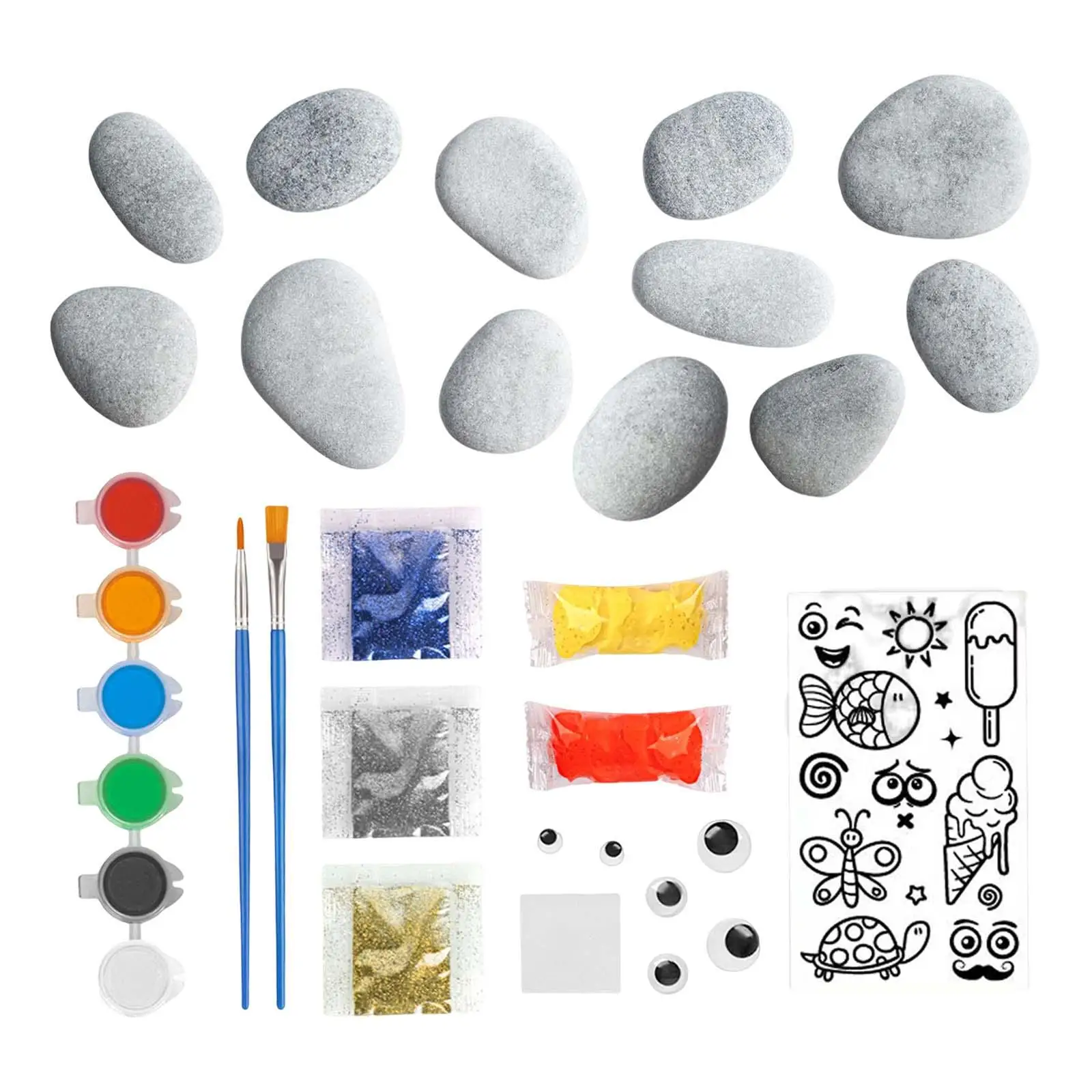 Rock Painting Kit Arts and Crafts Kids Toys for Ages 3, 4, 5 and up