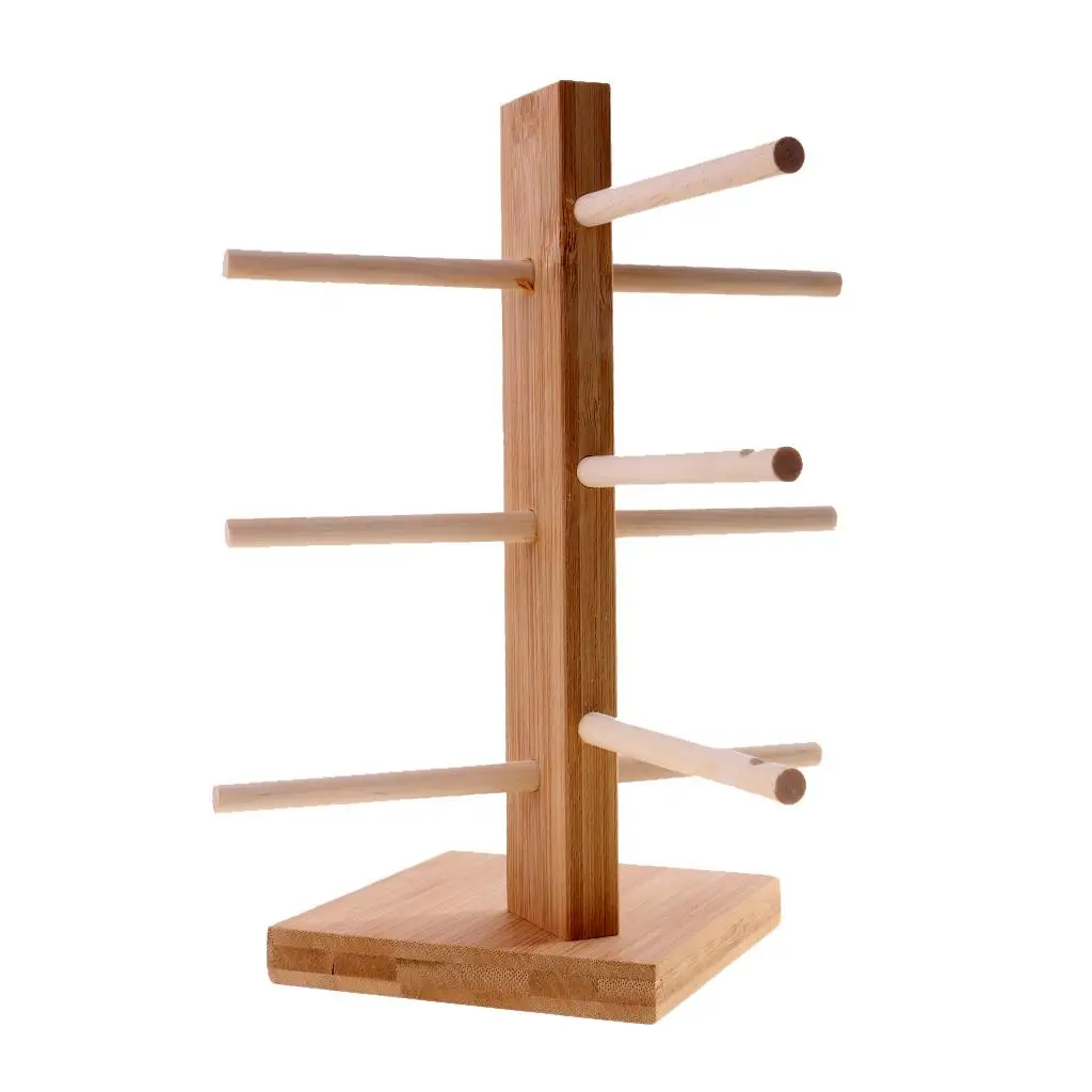 Practical Wooden Sunglass Eye Glasses Display Rack Stand Organizer 3 - Layer