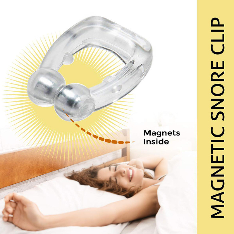 Best of 1-4PC Anti Snore Device Magnetic Nose Clip Easy Breathe Improve Sleeping Aid Apnea Guard Night Device With Case Anti Ronco Nasal Reviews & Tips - Image 2