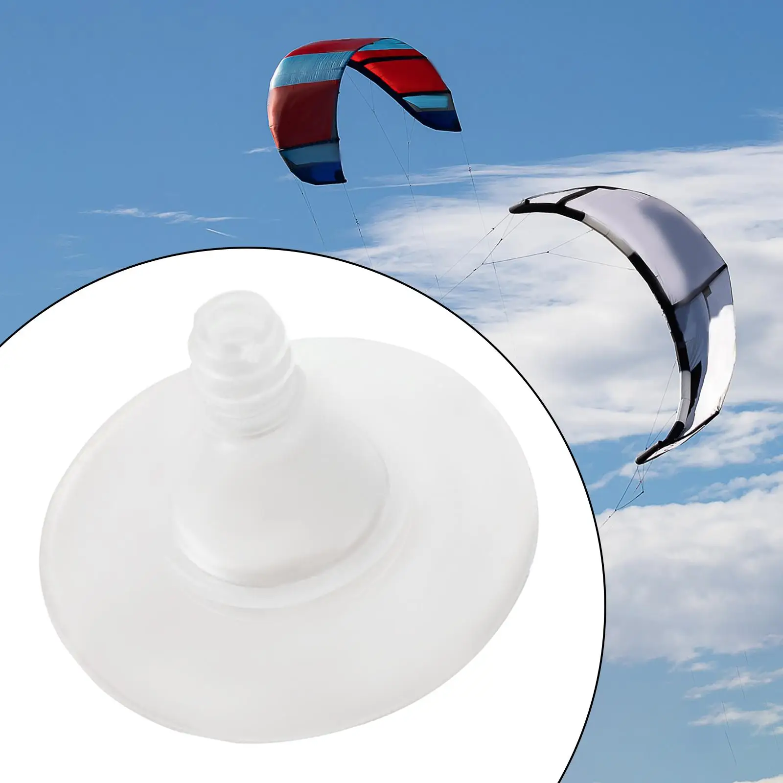 TPU Inflatable Kitesurfing Kite Inflate One Pump Valve Air Inlet without Self Stick for Repair Accessories
