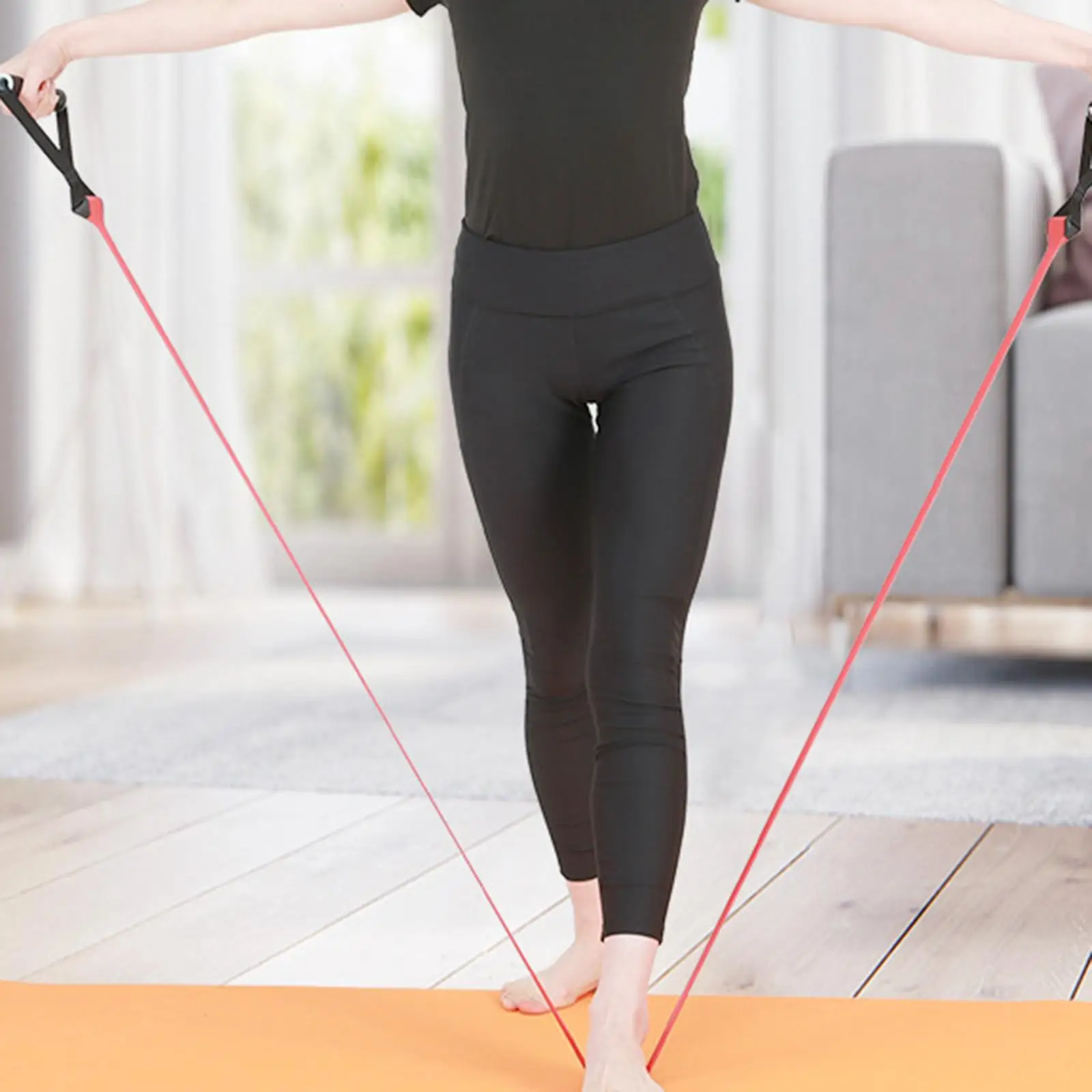 Exercise Resistance Bands with Handles Expander Home Yoga Workout Pull Rope