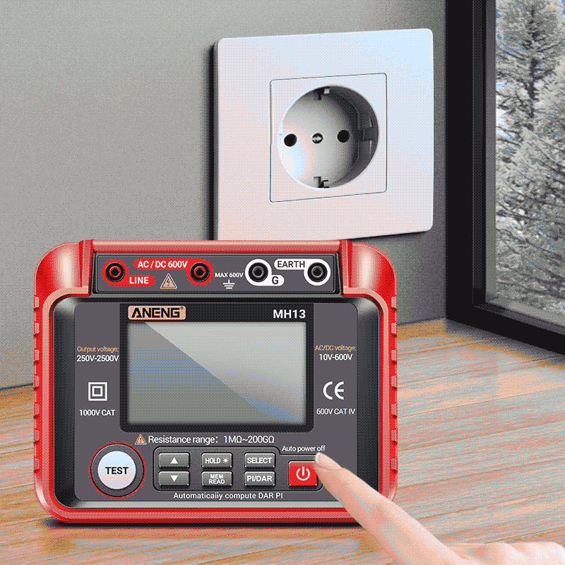 ANENG MH13 Ohm Voltage Tester Digital Multimeter Megometro Insulation Earth High Resistance Meter Tester Megohmmeter Tool