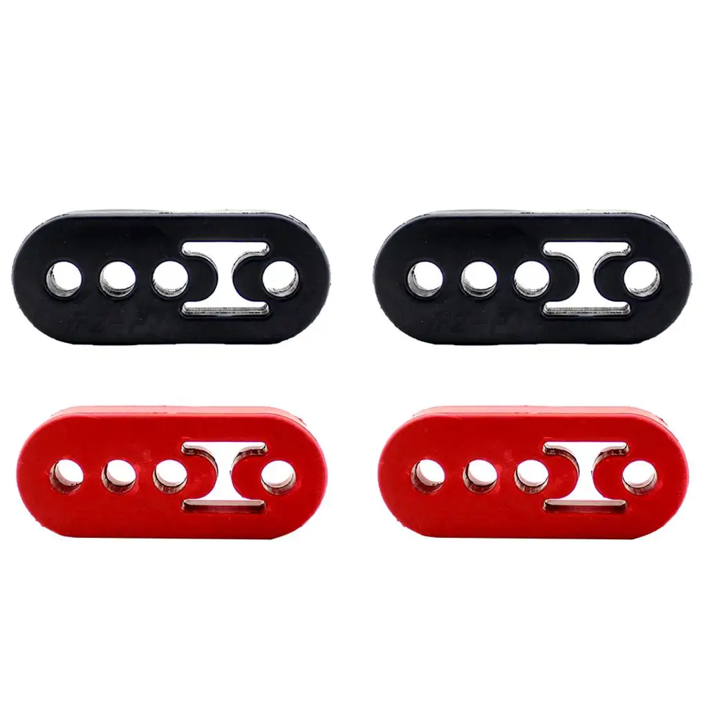 4Pcs 4 Hole Exhaust Hanger  Rubber Insulator, Universal Shock Absorbent Replacement Support Bracket for Car Vehicles, 