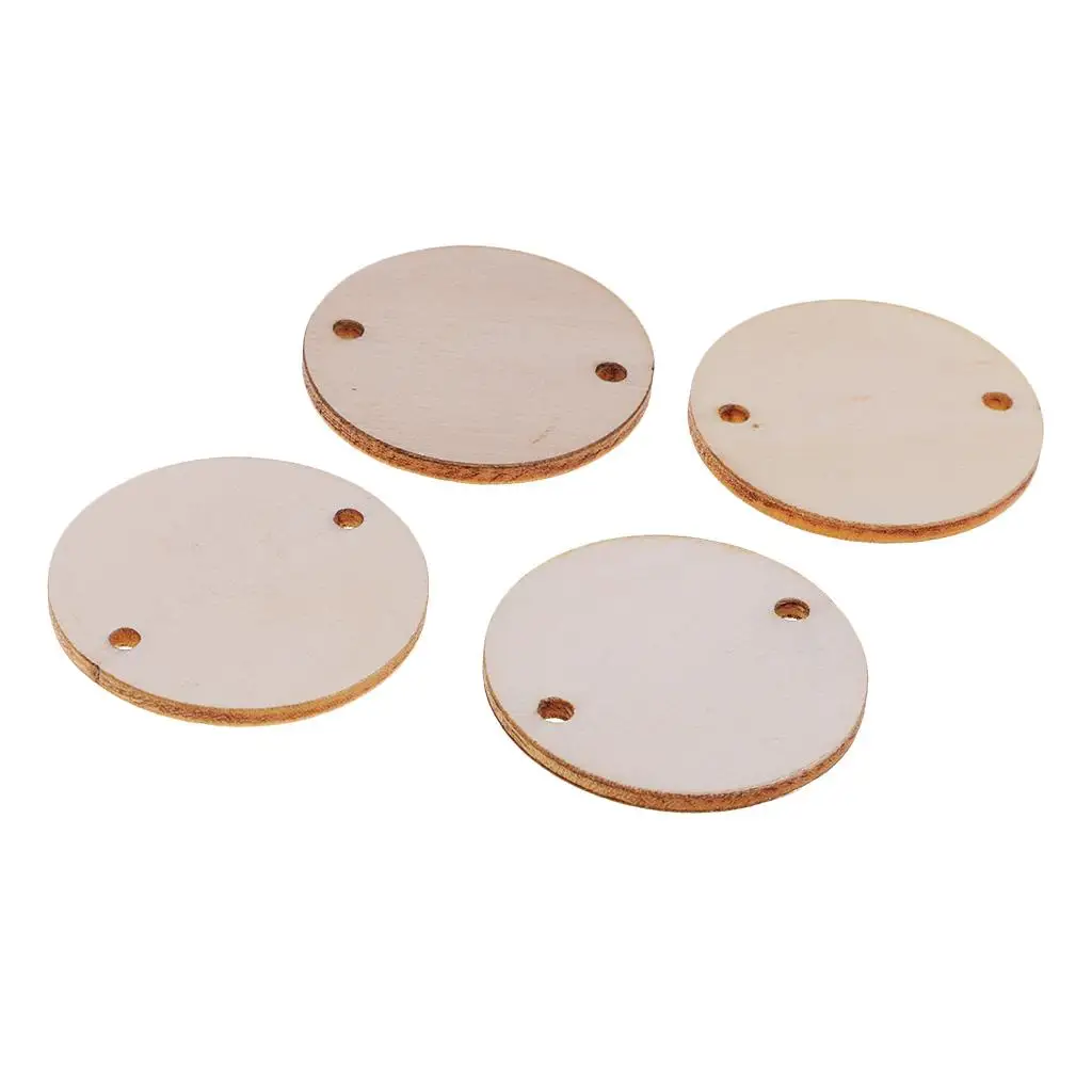 100pcs Unfinished Wooden Round   for Kids Painting Crafts 35mm