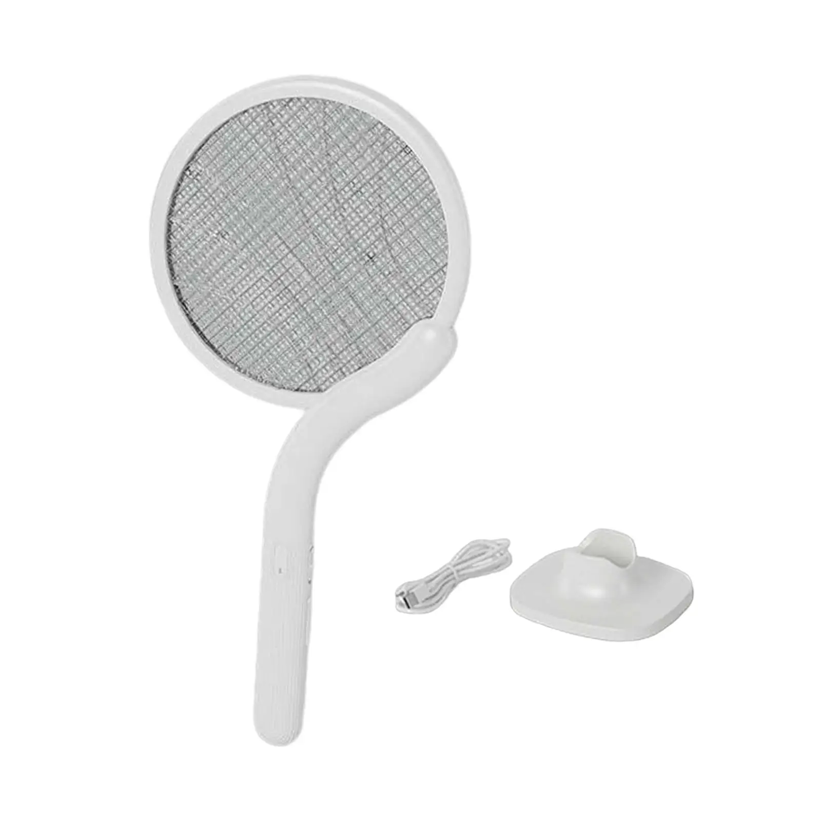Electric Fly Swatter Racket Standing & Handheld High Powered USB Rechargeable Fly Killer for Office Kitchen Home Camping Patio