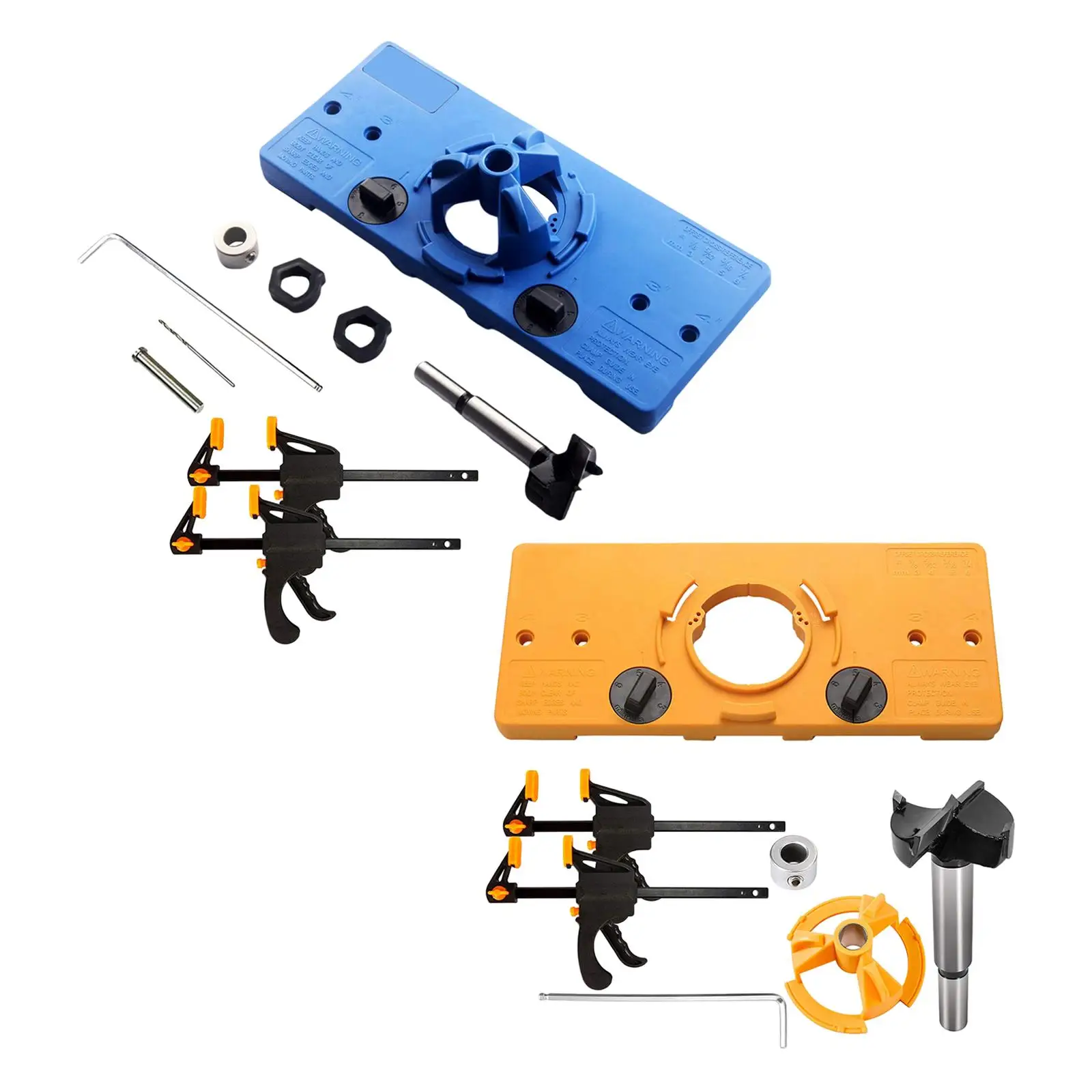 Metal 35mm Hinge Hole Drilling Guide Locator Fixture Door Hinge Punch Locator Drilling Tool Jig Kit for Cupboard Door Furniture