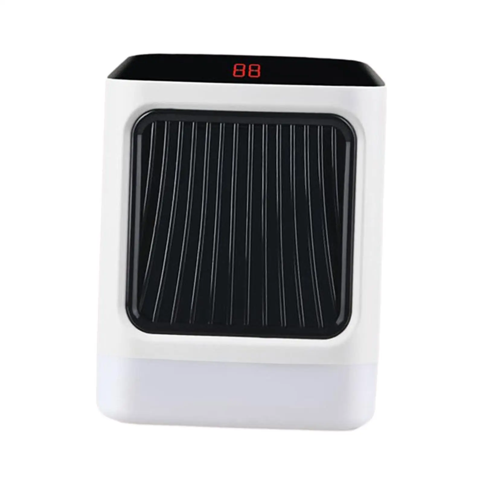 Portable Electric Heater Thermostat Night Light Timer Fast Heating 800W Fan Heater for Desk Indoor Use Office Bedroom Home