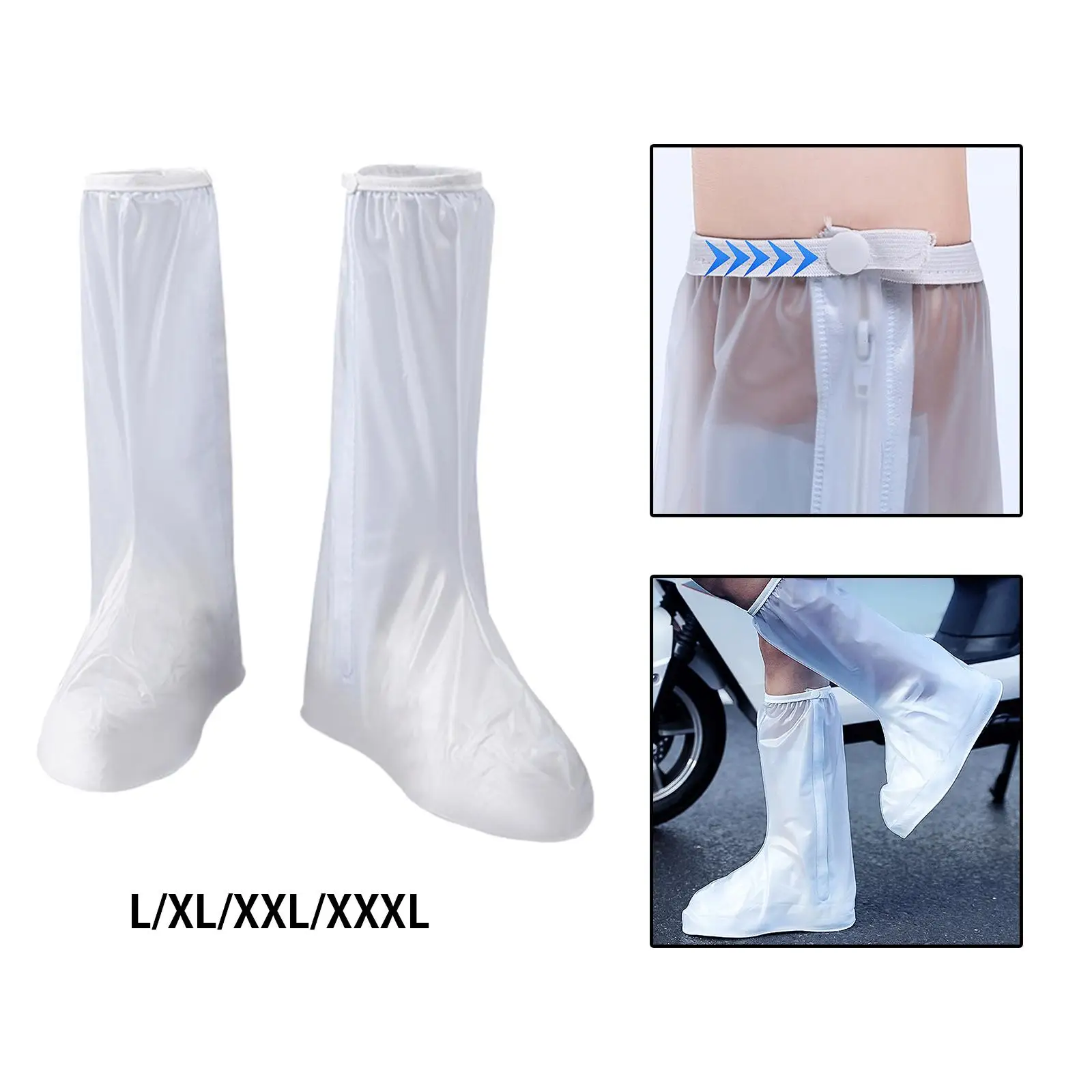  Waterproof Rain Shoes Cover  Covering Overshoes Non  Rain Galoshes Reusable PVC for Motorcycle Cycling Adults Fishing