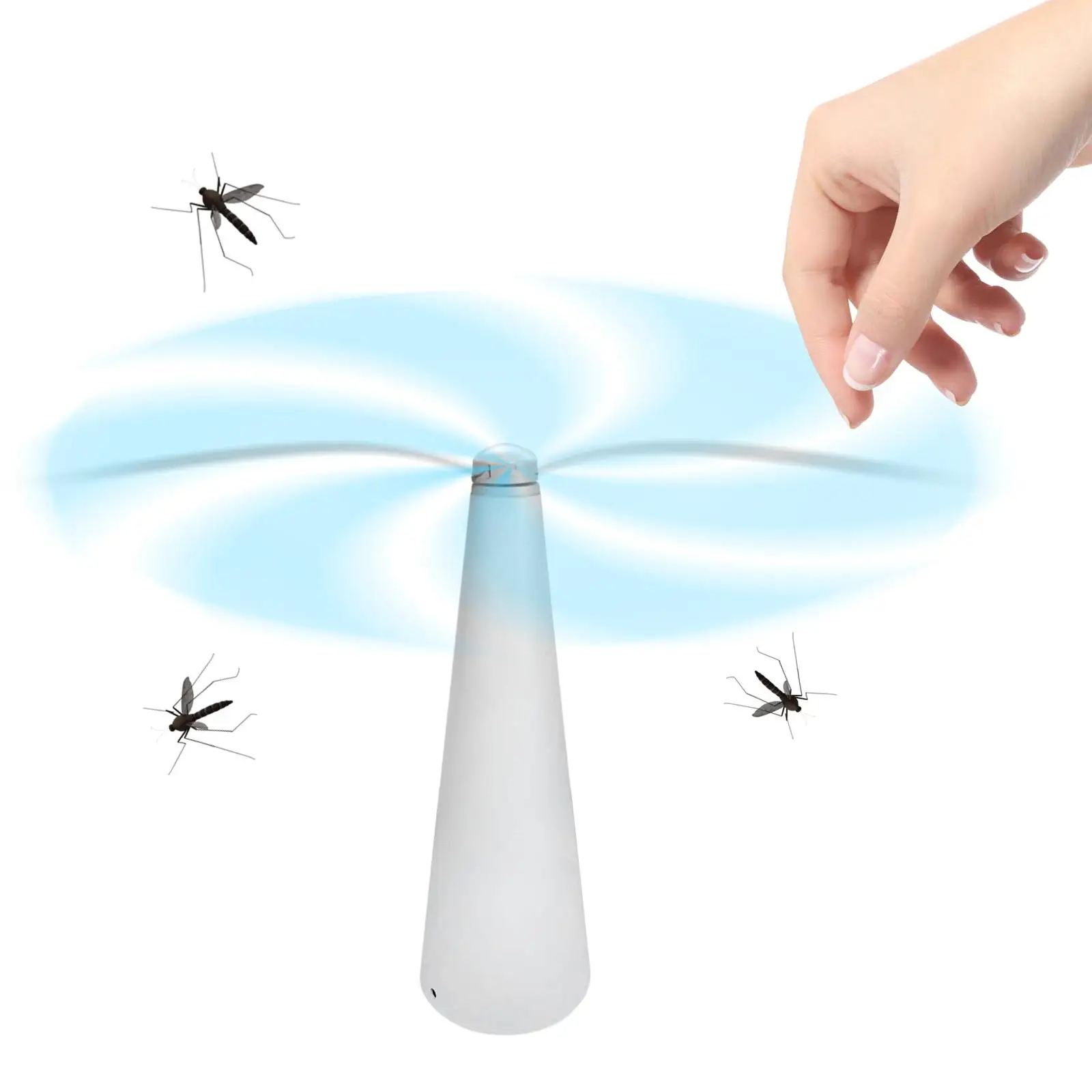 Portable Fly Fan USB Silent Keep Flies Away from Your Food Electric Fly Catcher for Restaurant Party Events Barbecue Outside