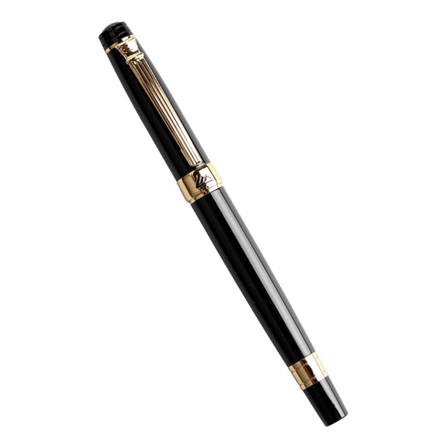 Stylo plume en métal stylo cadeau d'écriture 0.5mm F Nib piston-rempli  convertisseur pour enfant