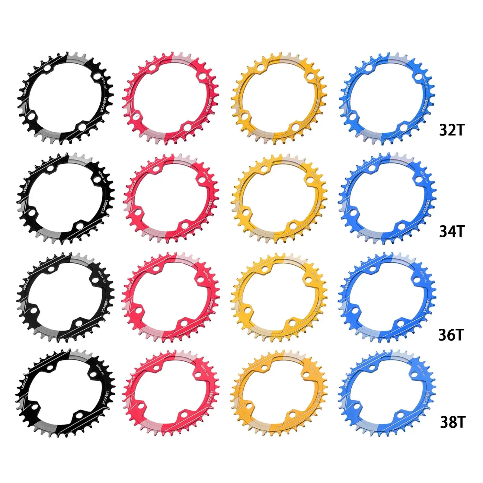 Narrow Wide Chainring 104 BCD Round Single Aluminum for Road Bike BMX
