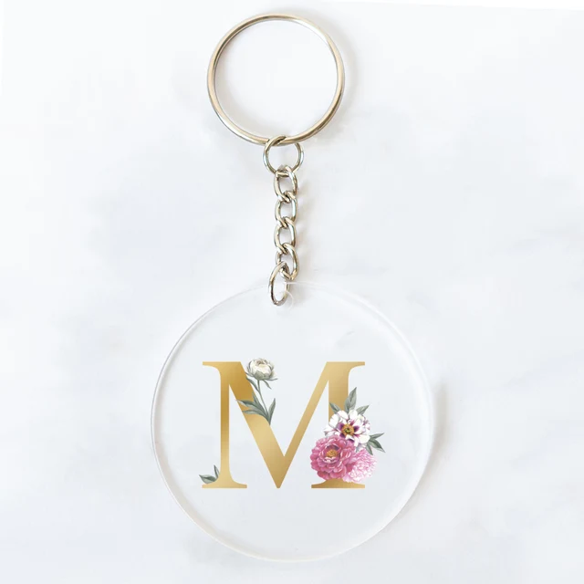Custom Keychain Wedding Gift Handmade Keychain with Letter Mark Letter Key  Chain - Shop marygracedesign Keychains - Pinkoi