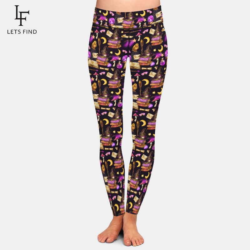 corujas e magia design completo leggins alta