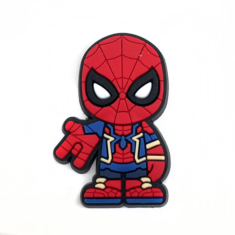 1688  1PCS PVC Cute Cartoon Marvel Shoe Charms DIY Funny Shoe Accessories Fit Croc Clogs Decorations Buckle Unisex Gifts Jibz